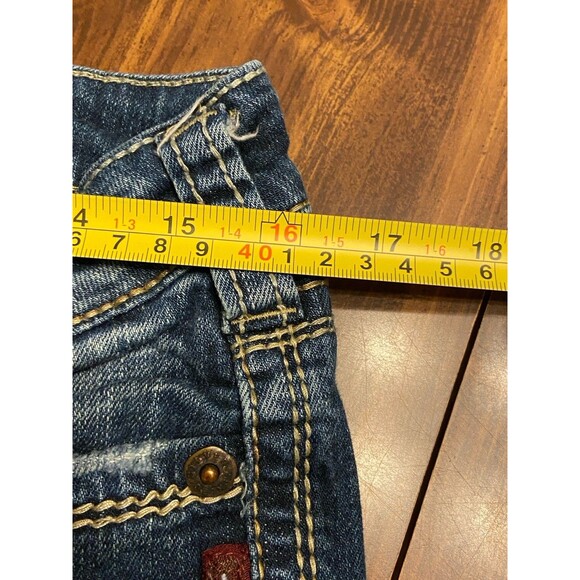 Silver Jeans Frances 18" Boot Womens Size 30W/33L Y2K Dark Wash Thick Stitched - Picture 11 of 16